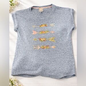 Casual Heather Gray Women's Short Sleeve Top